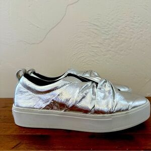 Rebecca Minkoff Silver Knot Platform shoes loafers